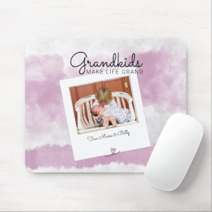 Tapis De Souris Les petits-enfants font la vie des grands-enfants 