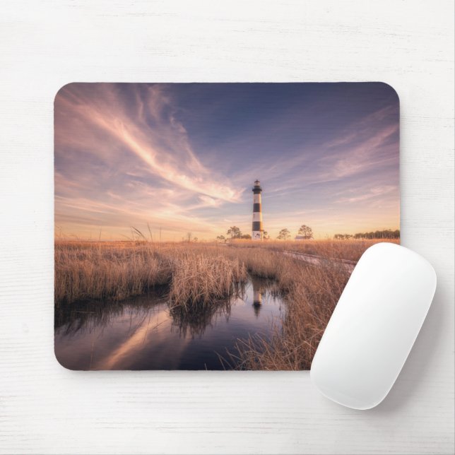 Tapis De Souris Les phares | Bodie Island Outerbanks (Avec souris)