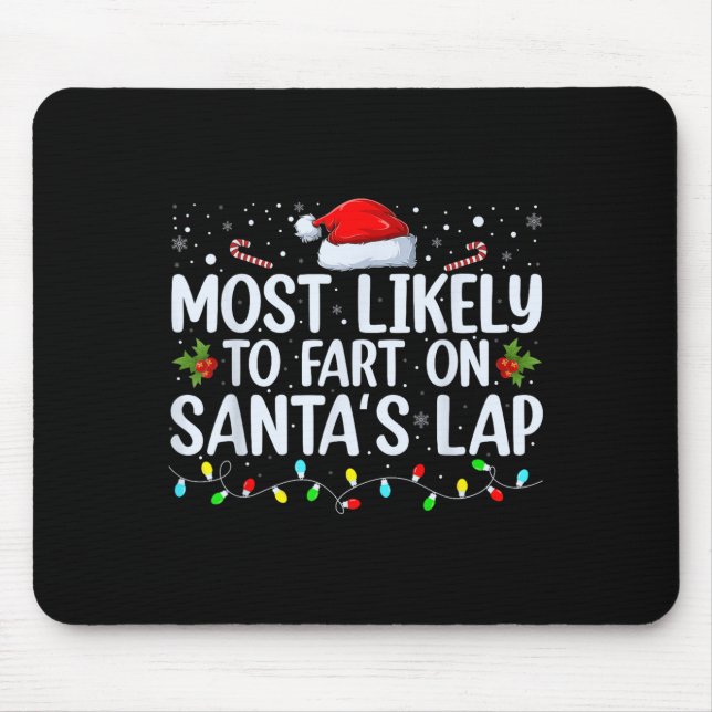 Tapis De Souris Les Plus Susceptibles De Commencer Sur Père Noël L (Devant)