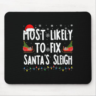 Tapis De Souris Les Plus Susceptibles De Corriger Père Noël Sleigh