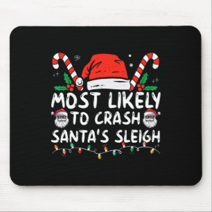 Tapis De Souris Les Plus Susceptibles D'Écraser Père Noël Sleigh C