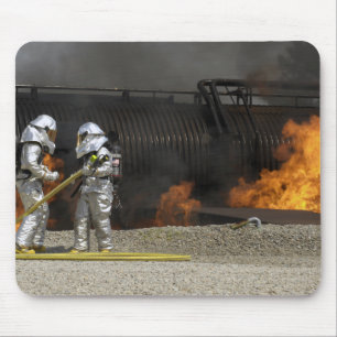 Tapis De Souris Les pompiers neutralisent un feu