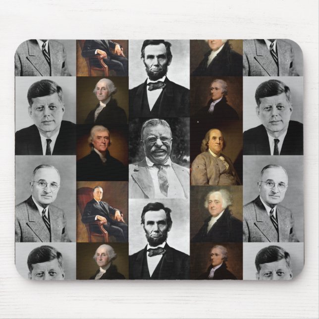 Tapis De Souris Les présidents américains, Hamilton et Franklin (Devant)