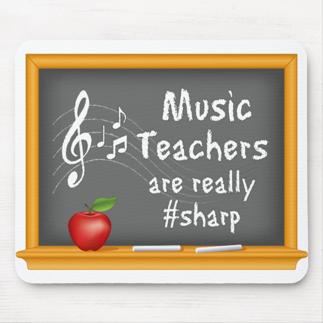Tapis De Souris Les professeurs de musique sont vraiment # Sharp (Devant)