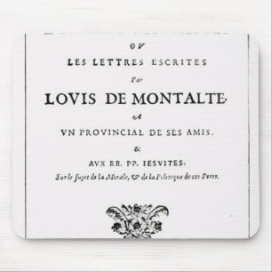 Tapis De Souris Les Provinciales par Blaise Pascal