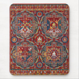 Tapis De Souris Les quatre mandalas tibétains de la série Vajraval