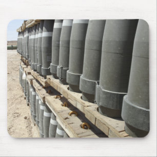 Tapis De Souris Les rangées de munitions sont empilées et préparée