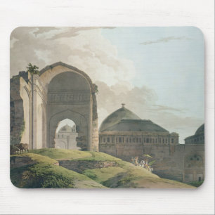 Tapis De Souris Les ruines du palais à Madurai, 1798