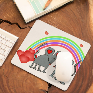 Tapis De Souris Les souris en amour Valentines
