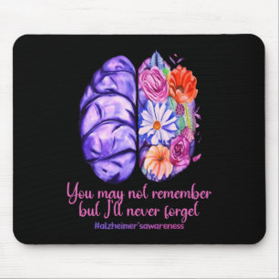 Tapis De Souris Les souvenirs comptent Alzheimer Purple Alzheimer