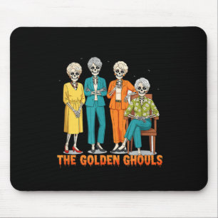 Tapis De Souris Les squelettes dorés des goules idée drôle d'Hallo