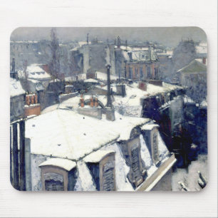 Tapis De Souris Les toits d'hiver Paris Mousepad