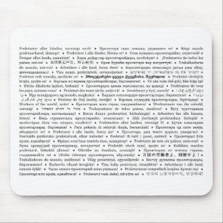 Tapis De Souris Les travailleurs du monde, unissent ! Mousepad