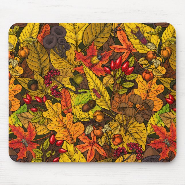 Tapis De Souris Les trésors d'automne (Devant)