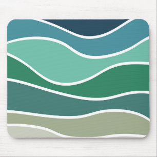 Tapis De Souris Les vagues colorées de l'océan