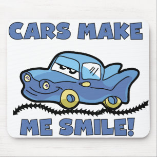 TAPIS DE SOURIS LES VOITURES M'INCITENT À SOURIRE