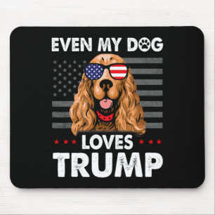 Tapis De Souris L'Espagnol même mon chien aime Trump drôle