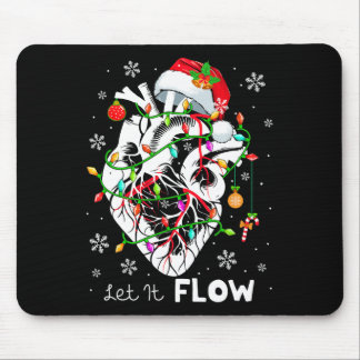Tapis De Souris Let It Flowing Xmas Anatomy Santa Heart Part Cardi