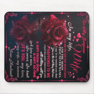 Tapis De Souris Lettre À Mon Cadeau Femme, Couple Love Cadeau Mari