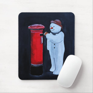 Tapis De Souris Lettre de bonhomme de neige au Père Noël Peinture