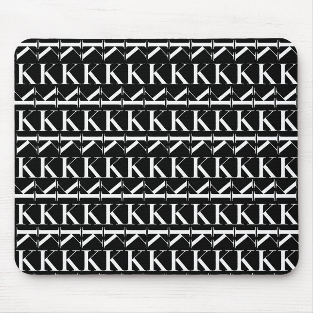 Tapis De Souris Lettre initiale monogramme K (Devant)