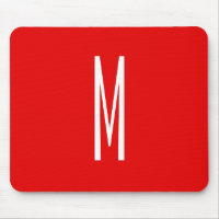Lettre initiale Monogramme Style moderne Rouge Bla