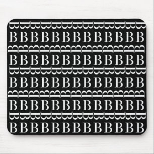 TAPIS DE SOURIS LETTRE INITIALE MONOGRAPHIQUE B
