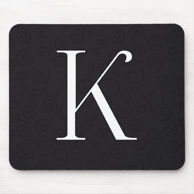 Tapis De Souris Lettre K de monogramme (Devant)