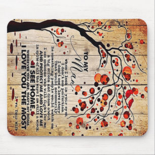 Tapis De Souris Lettre mignonne au mari Beau Cadeau Pour Mari