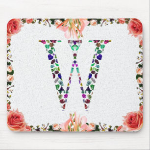 Tapis De Souris Lettre monographie W - Conception initiale de pier