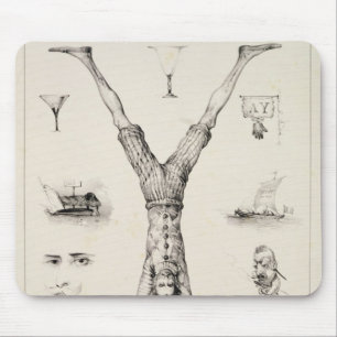 Tapis De Souris Lettre Y d'une amorce d'alphabet