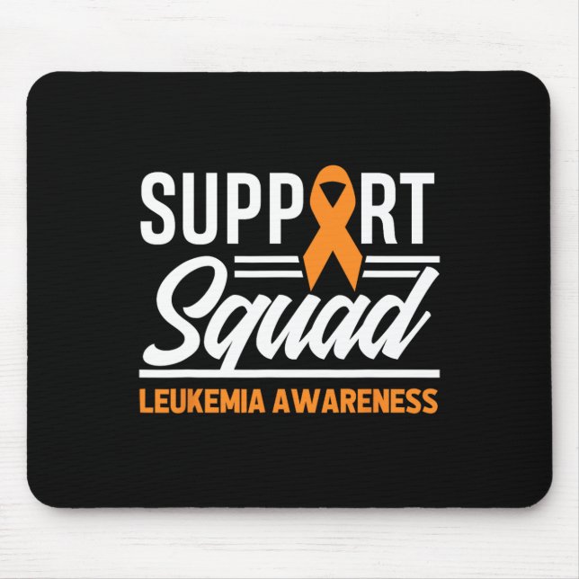 Tapis De Souris Leucémie Guerrier de soutien Escadron Leucémie Can (Devant)