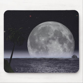Tapis De Souris Lever de la lune Tropica