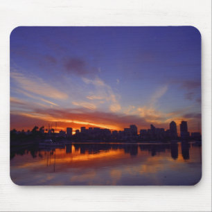 Tapis De Souris Lever de soleil de baie de San Diego