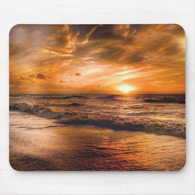 Tapis De Souris Lever du soleil et paysage marin (Devant)