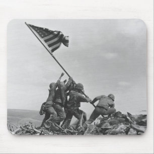 Tapis De Souris lever le drapeau sur Iwo Jima