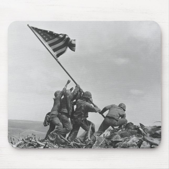 Tapis De Souris lever le drapeau sur Iwo Jima (Devant)