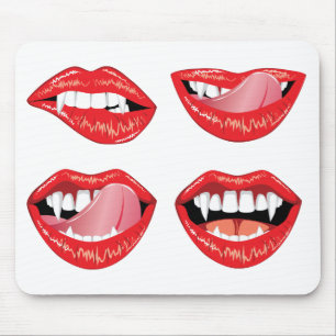 Tapis De Souris Lèvres de vampire de charme