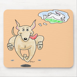 Tapis De Souris Lévrier courant Mousepad