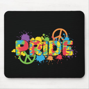Tapis De Souris LGBTQ - Fierté - Arc-en-ciel Couleurs Peinture Spl