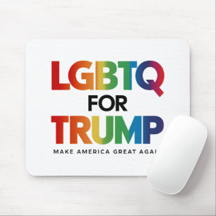 TAPIS DE SOURIS LGBTQ POUR TRUMP GAY LESBIAN POUR TRUMP 2024