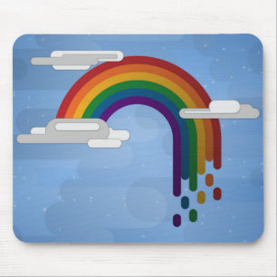 Tapis De Souris LGBTQ Pride Drapeau minimaliste Rainbow Design