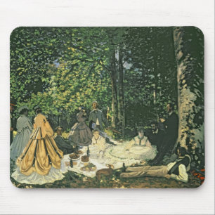 Tapis De Souris l'Herbe de sur de Claude Monet   Le Dejeuner,