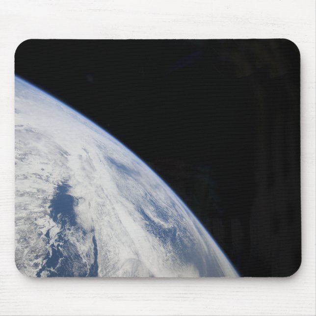Tapis De Souris L'horizon terrestre et la noirceur de l'espace (Devant)
