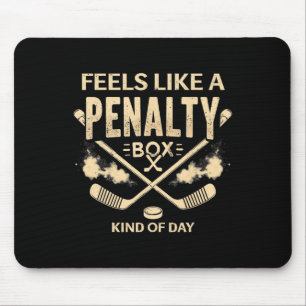 Tapis De Souris L'humour hockey ressemble à une journée en cage de