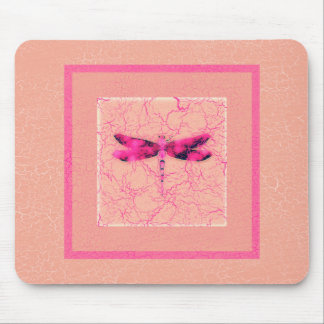 Tapis De Souris Libellule de conscience de cancer du sein
