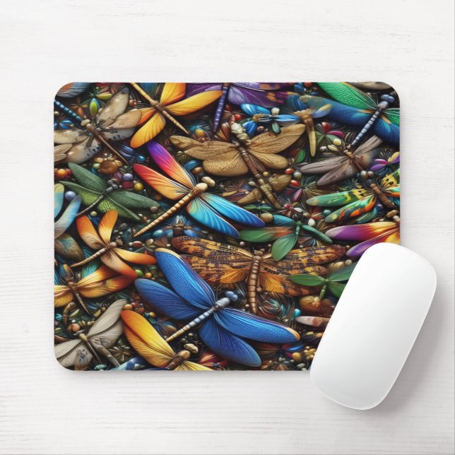 Tapis De Souris Libellules (Avec souris)