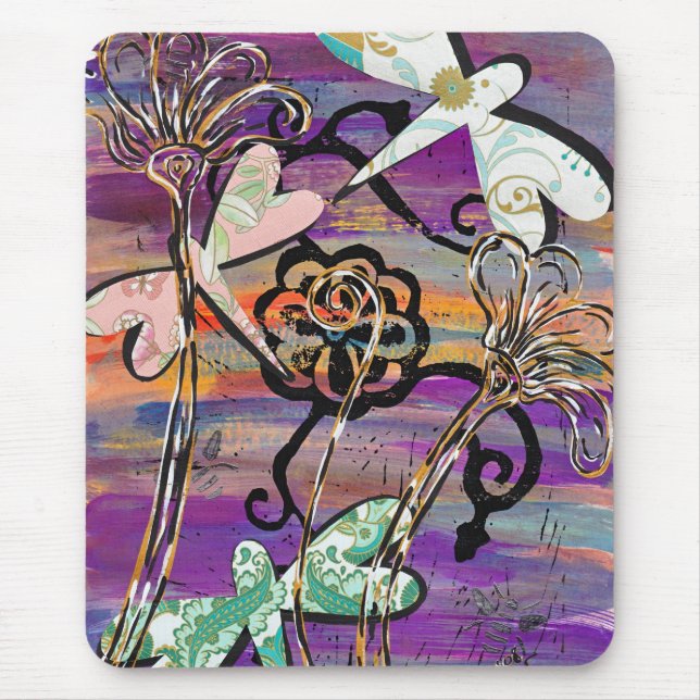 Tapis De Souris Libellules 3 Mousepad (Devant)