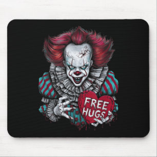 Tapis De Souris Libérez Un Clown Effrayant Les Ennuis Valentine Ha