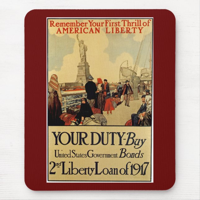 Tapis De Souris Liberté américaine (Devant)